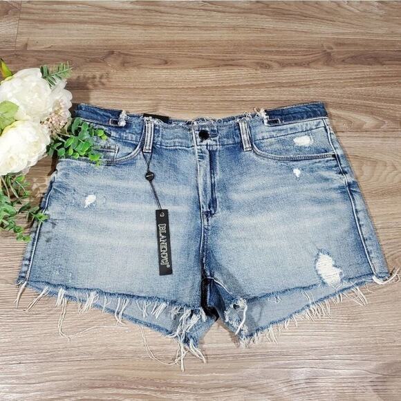 BLANK NYC Denim Frayed Cutoff Astor Shorts‎ 31 new!!! - Picture 5 of 14